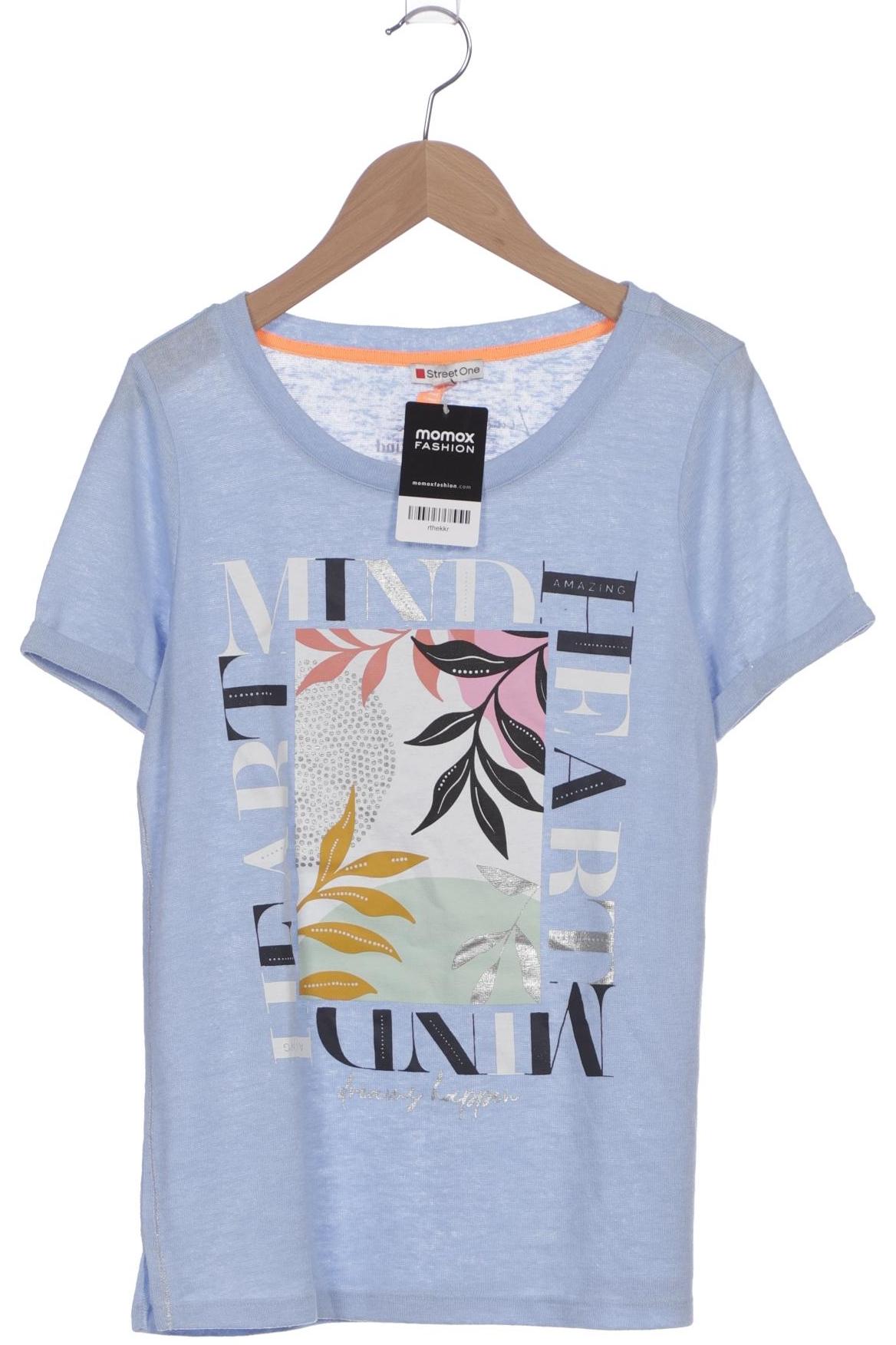 

Street One Damen T-Shirt, hellblau, Gr. 34