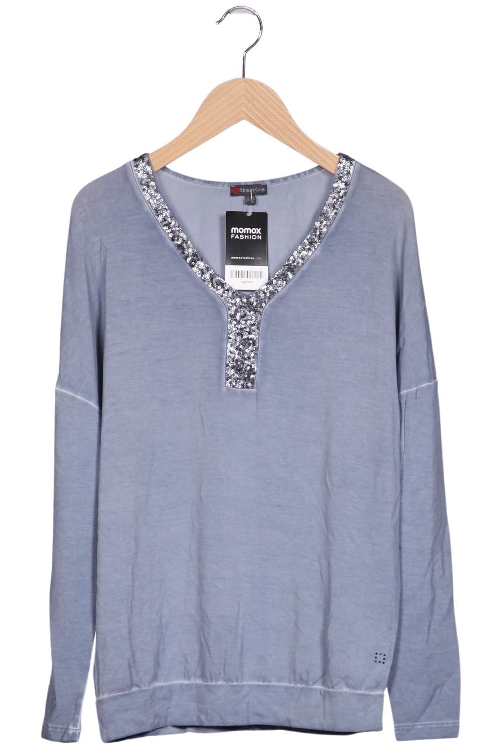 

Street One Damen Langarmshirt, hellblau, Gr. 34