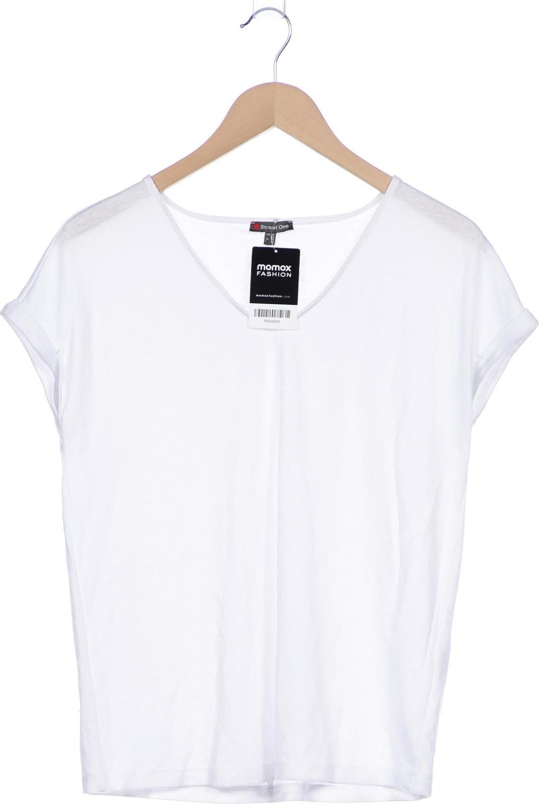 

Street One Damen T-Shirt, weiß, Gr. 42