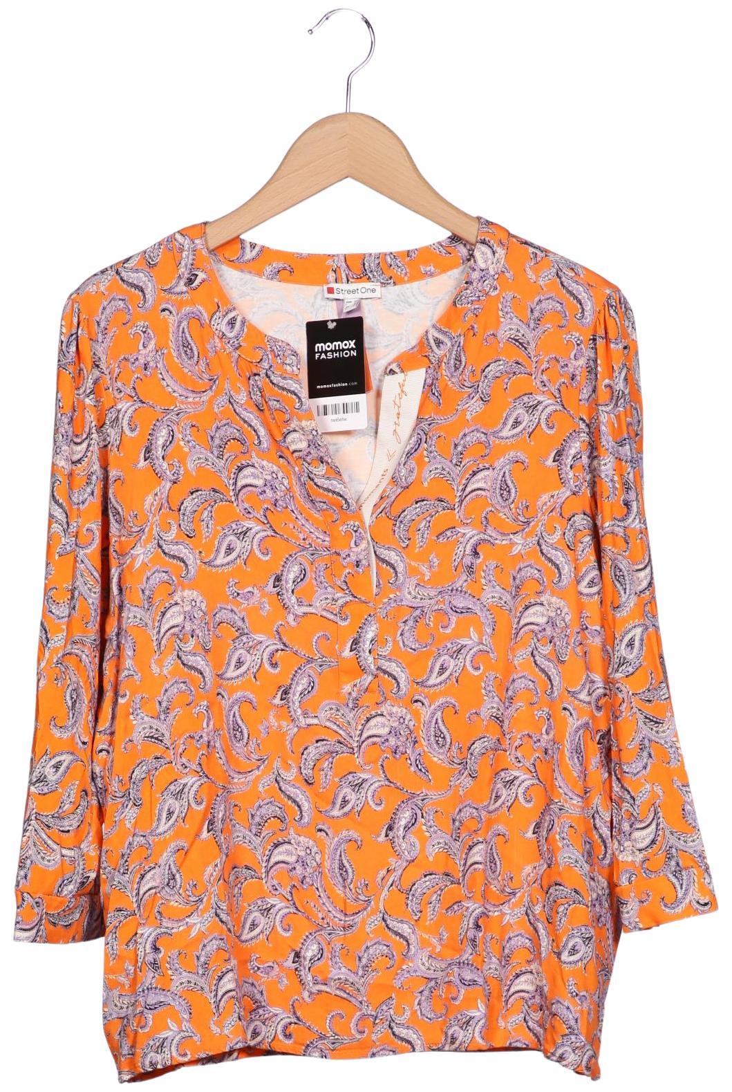 

Street One Damen Langarmshirt, orange, Gr. 44
