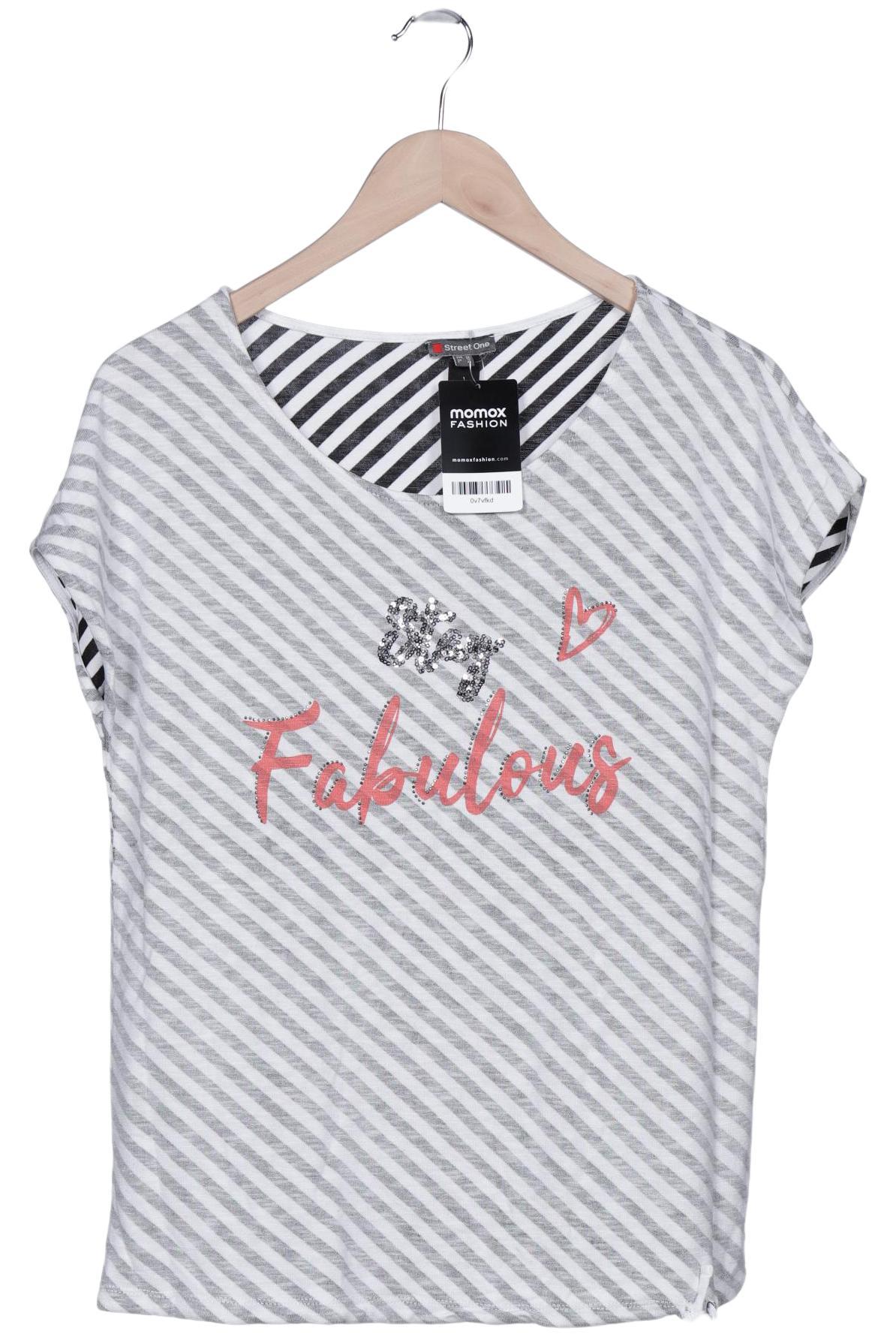 

Street One Damen T-Shirt, weiß, Gr. 38
