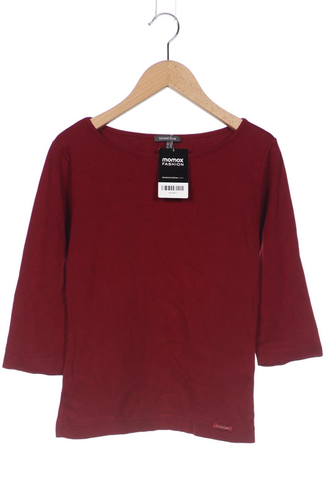 

Street One Damen Langarmshirt, bordeaux, Gr. 38