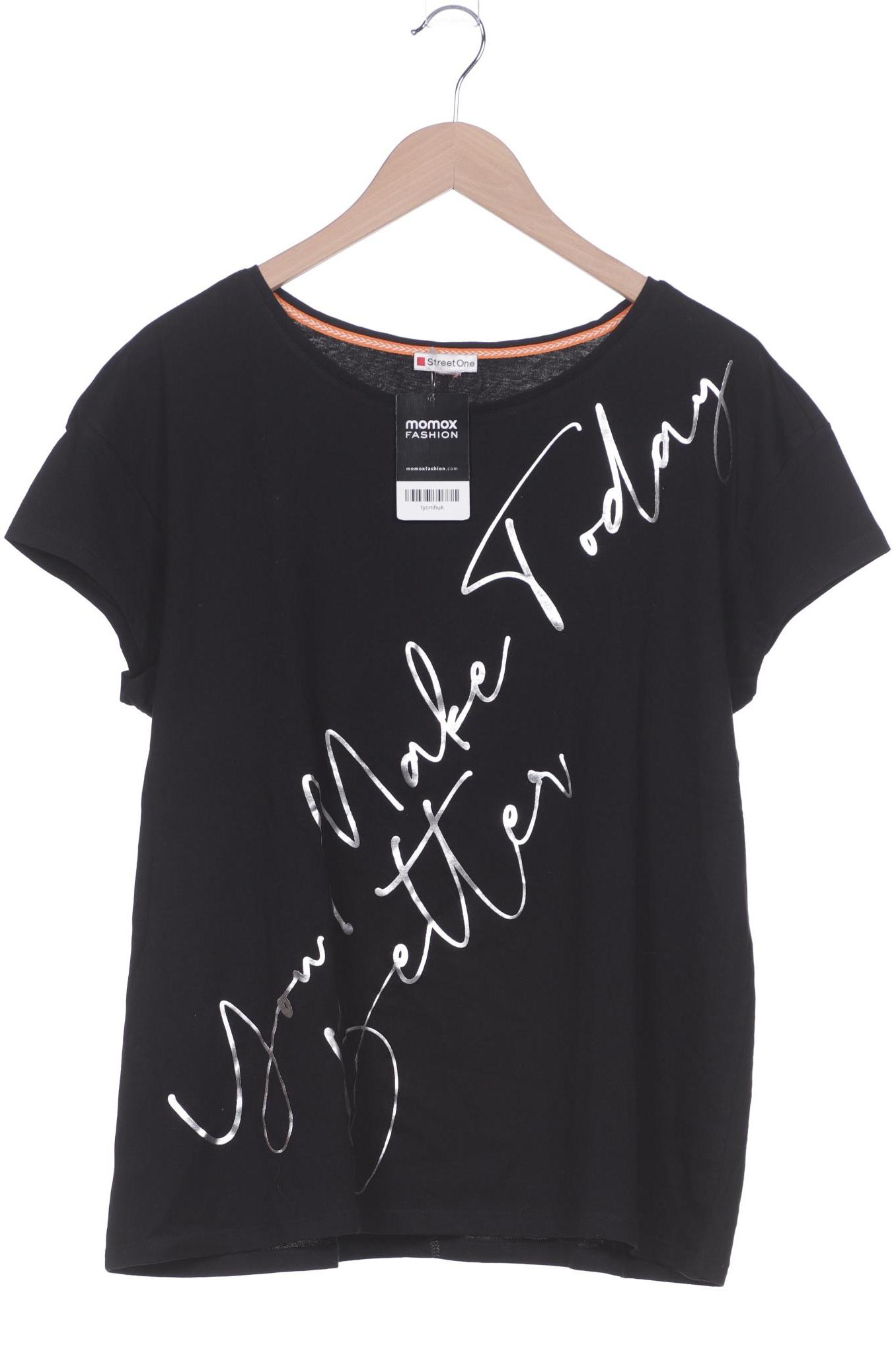 

Street One Damen T-Shirt, schwarz, Gr. 42