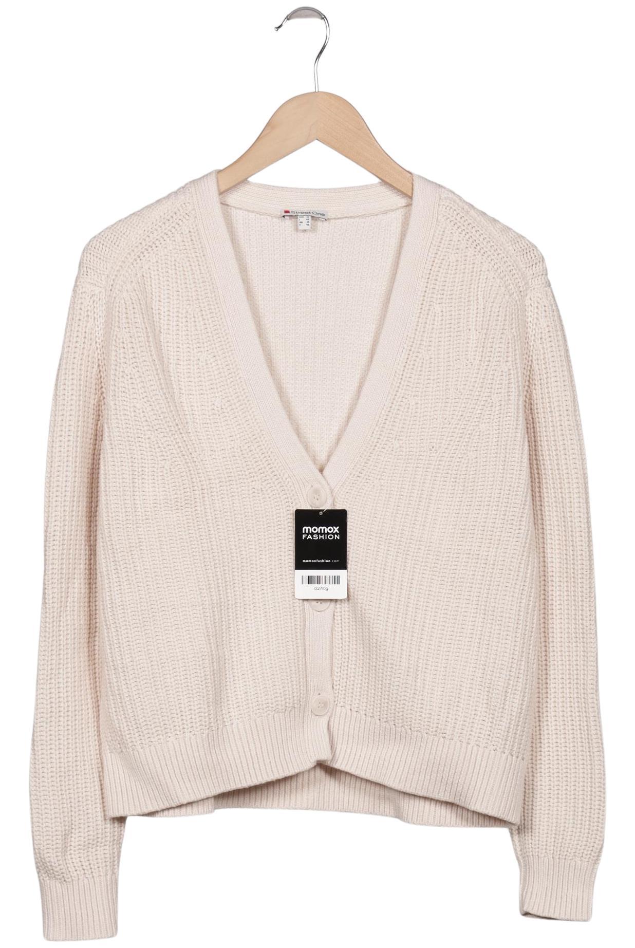 

Street One Damen Strickjacke, cremeweiß, Gr. 38