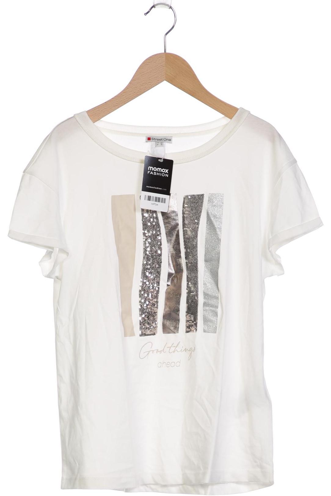 

Street One Damen T-Shirt, weiß, Gr. 36