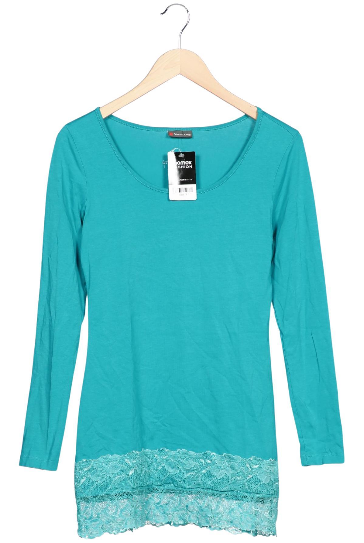 

Street One Damen Langarmshirt, türkis, Gr. 38