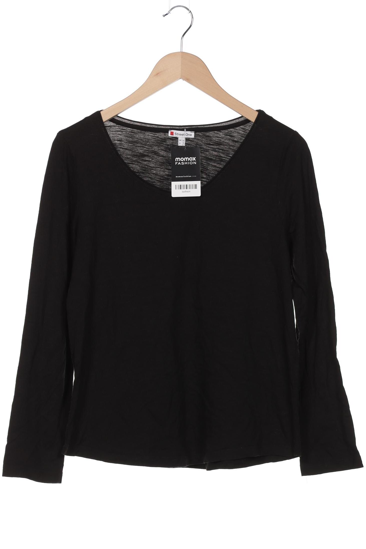 

Street One Damen Langarmshirt, schwarz, Gr. 40