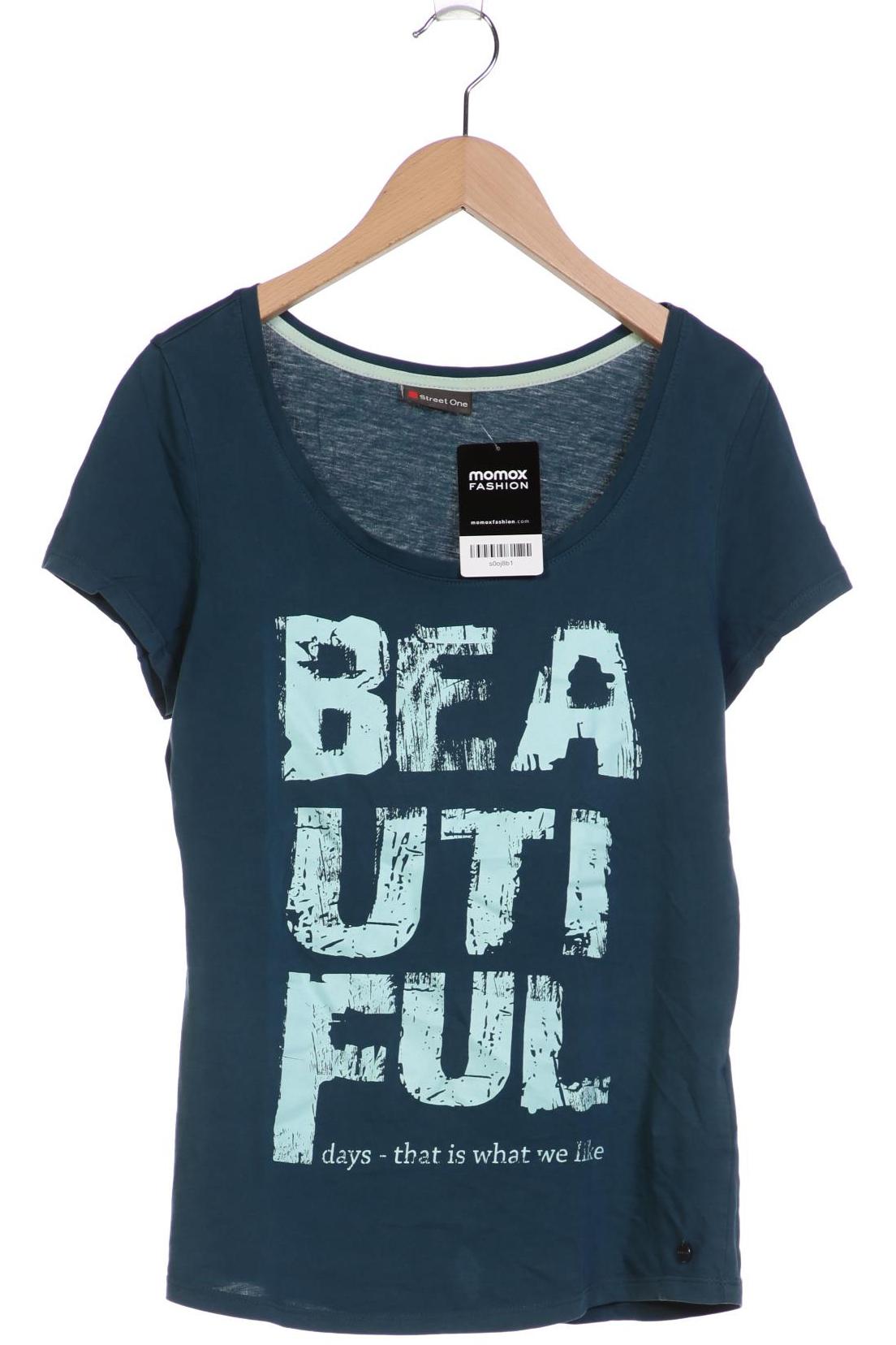 

Street One Damen T-Shirt, türkis, Gr. 38