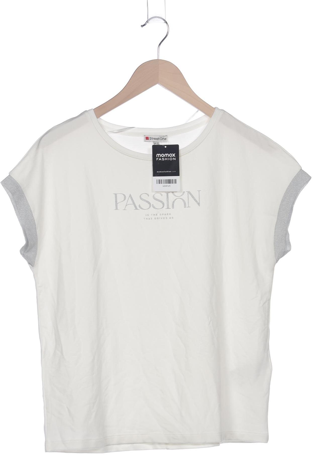 

Street One Damen T-Shirt, weiß, Gr. 38