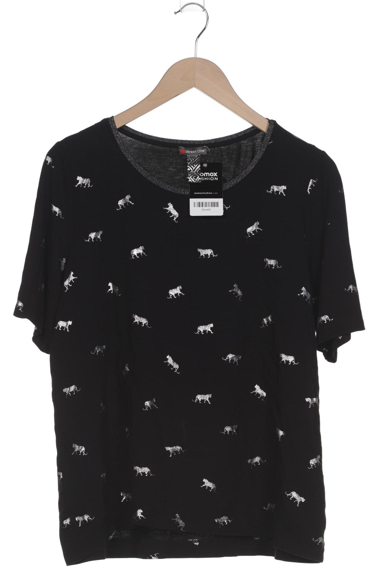 

Street One Damen T-Shirt, schwarz, Gr. 42