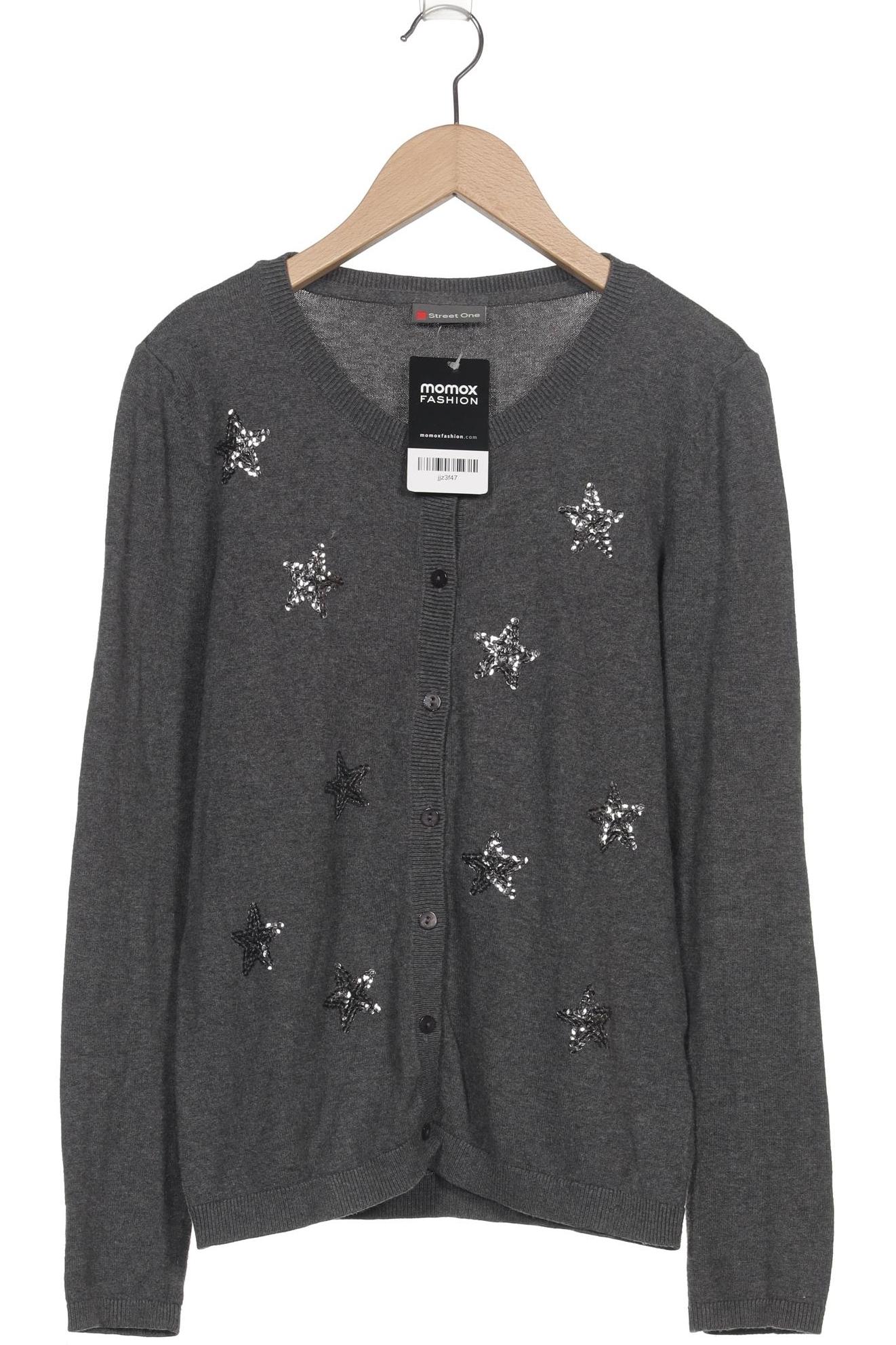 

Street One Damen Strickjacke, grau, Gr. 36