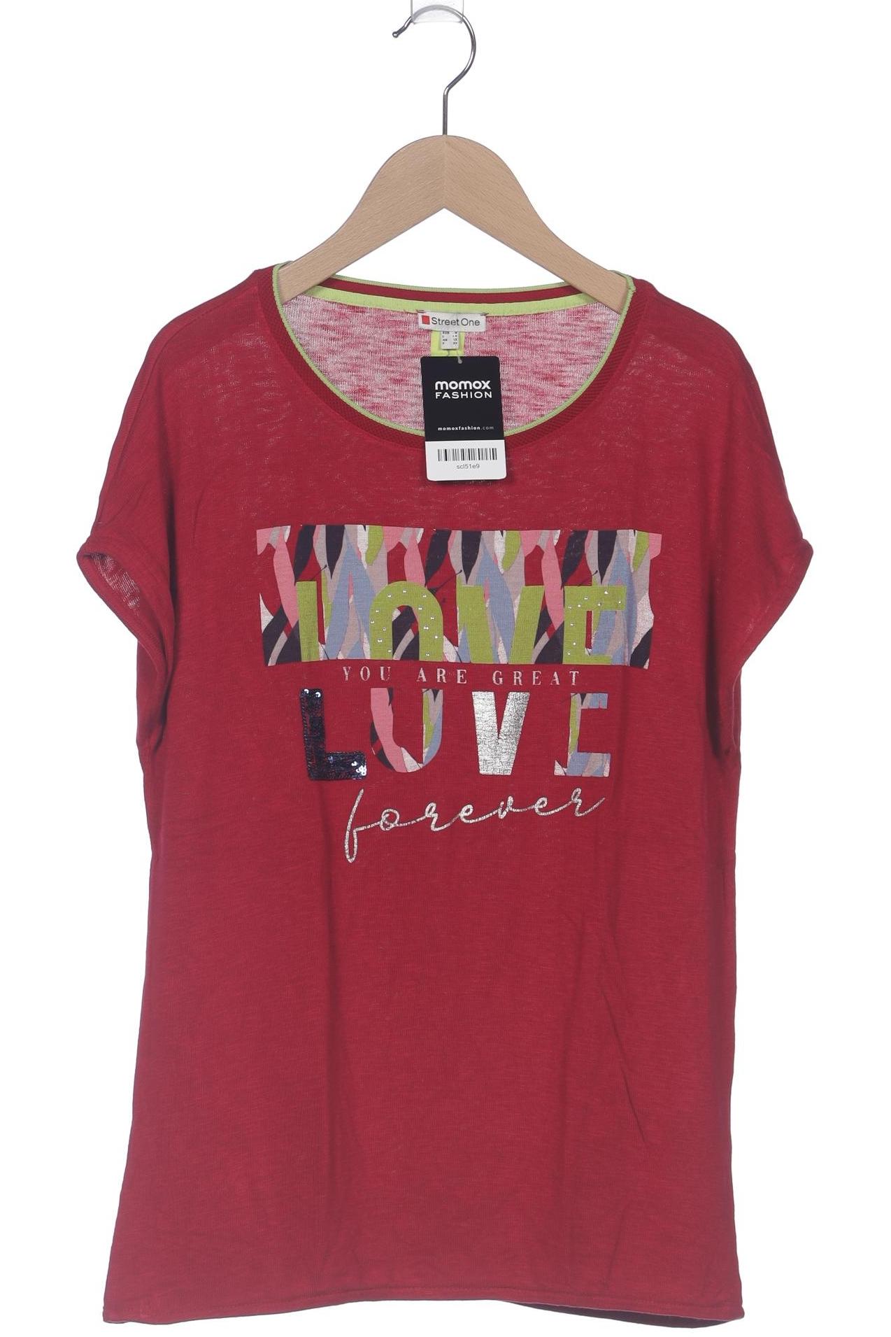 

Street One Damen T-Shirt, rot, Gr. 36