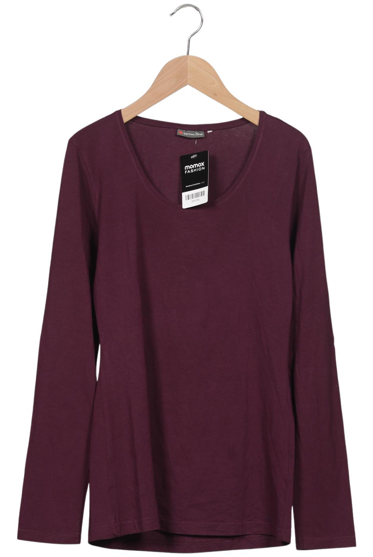 

Street One Damen Langarmshirt, bordeaux, Gr. 40