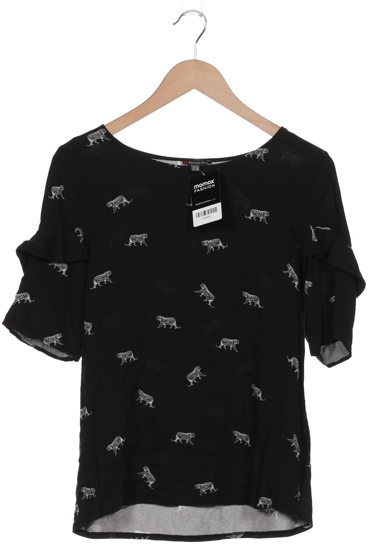

Street One Damen T-Shirt, schwarz, Gr. 40