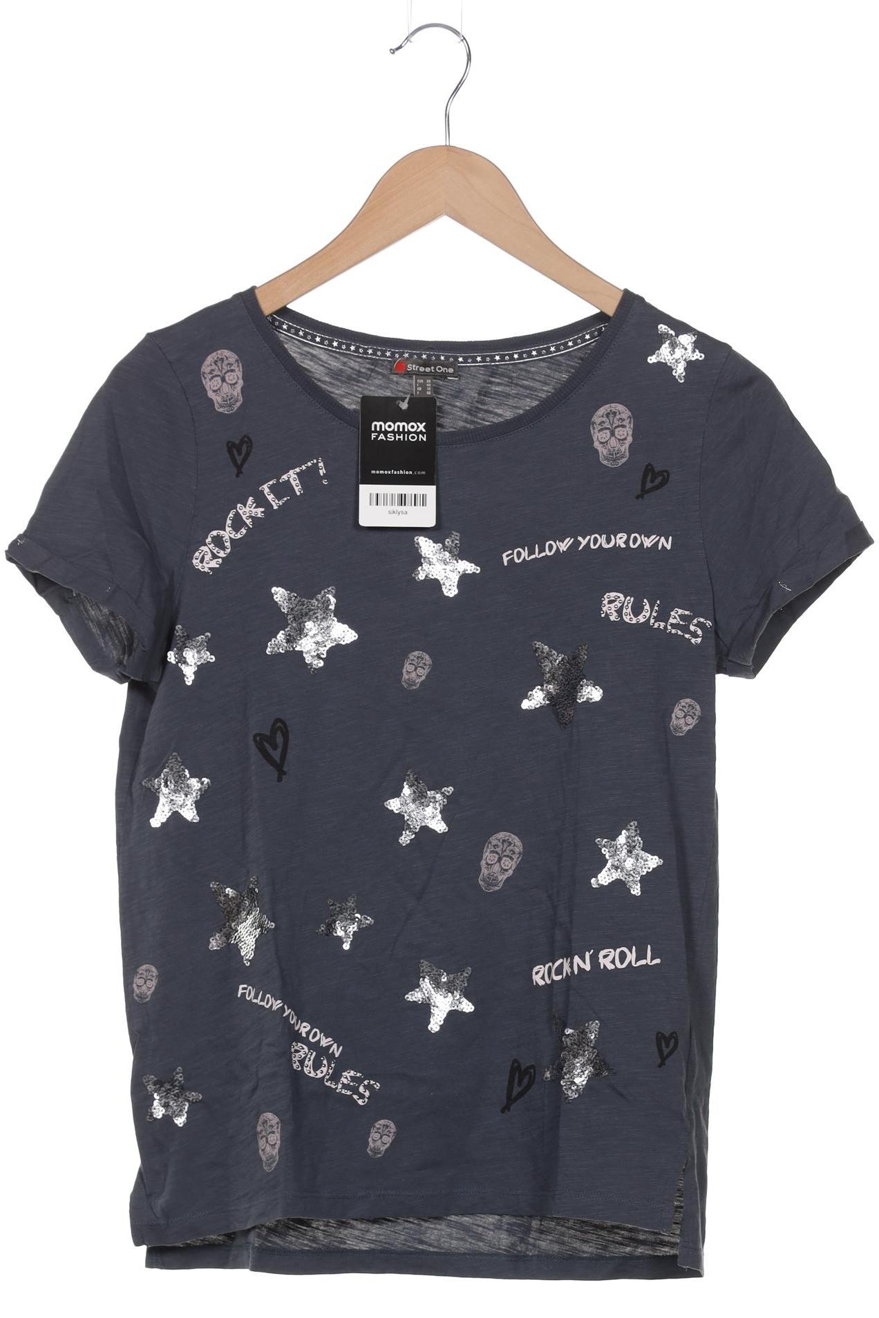 

Street One Damen T-Shirt, marineblau, Gr. 38