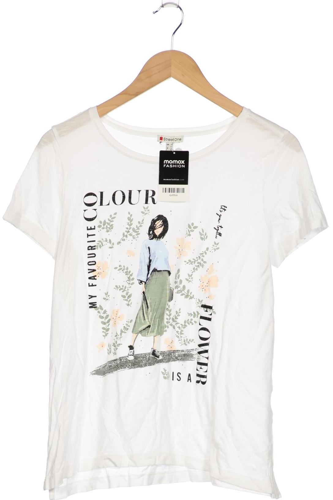 

Street One Damen T-Shirt, weiß, Gr. 40