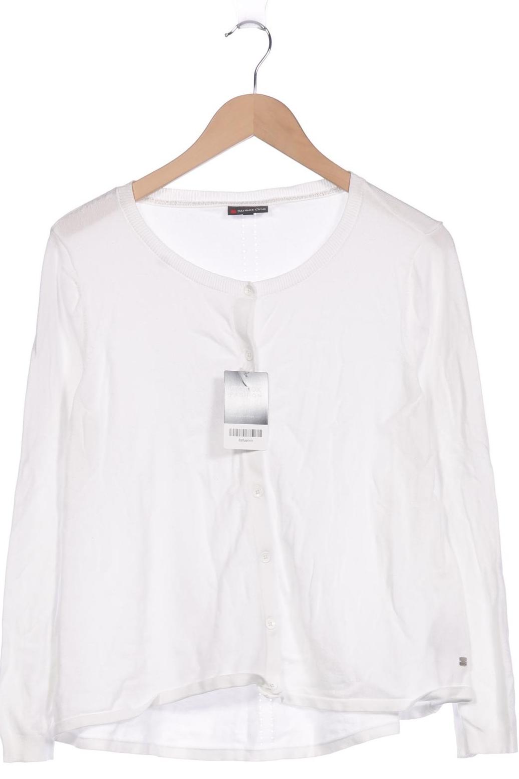 

Street One Damen Strickjacke, weiß, Gr. 40