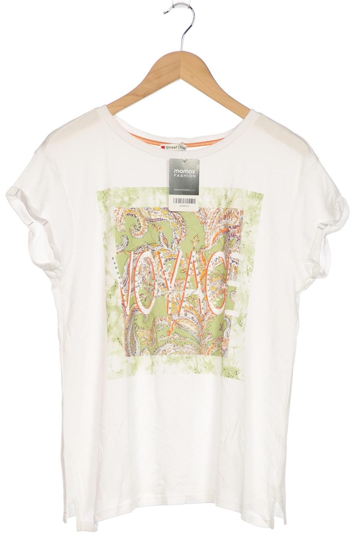 

Street One Damen T-Shirt, weiß, Gr. 40