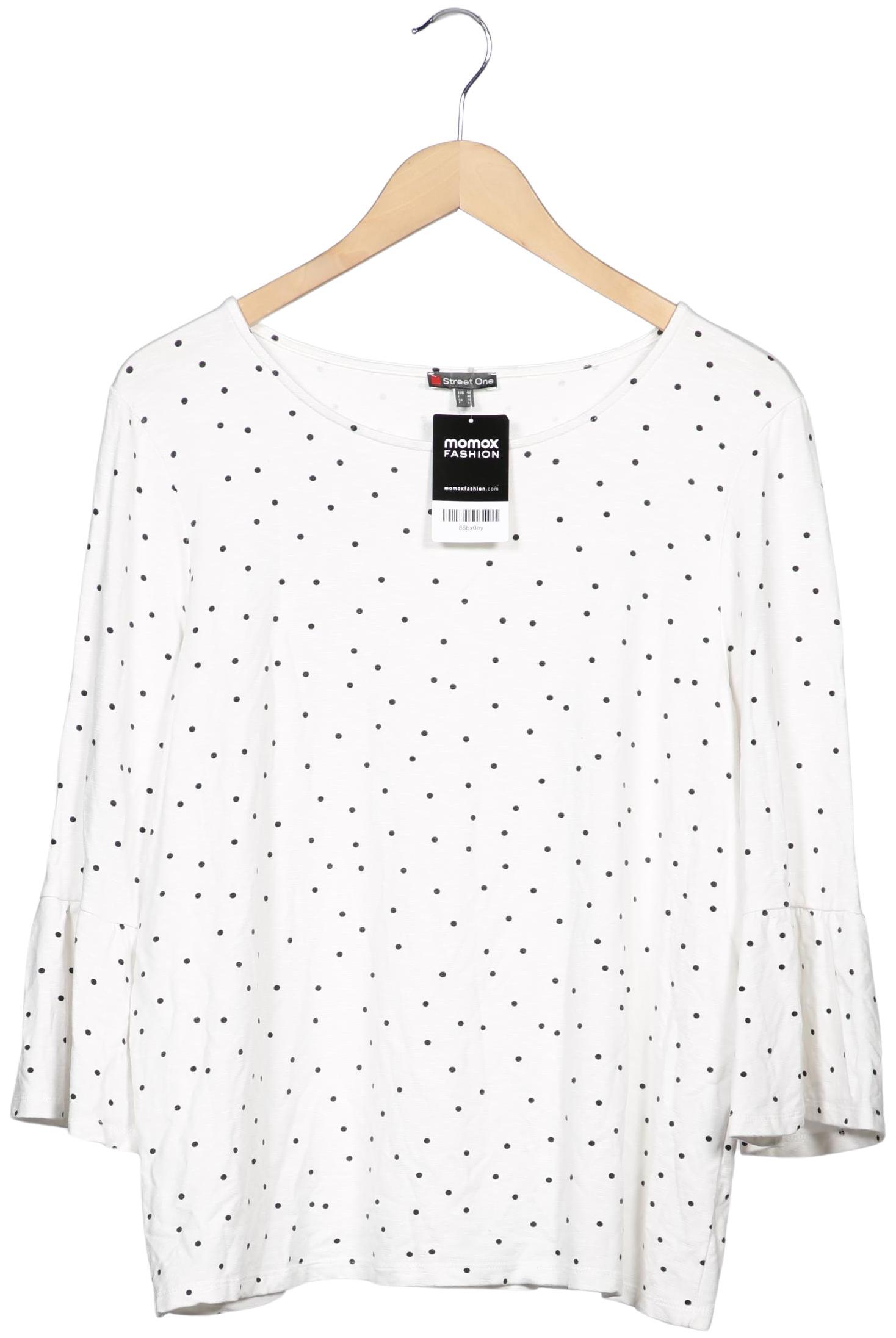 

Street One Damen Langarmshirt, weiß, Gr. 42
