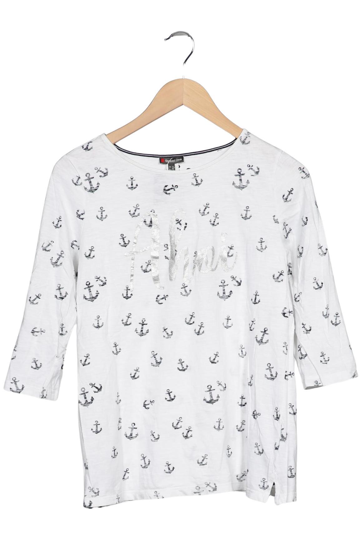 

Street One Damen Langarmshirt, weiß, Gr. 40