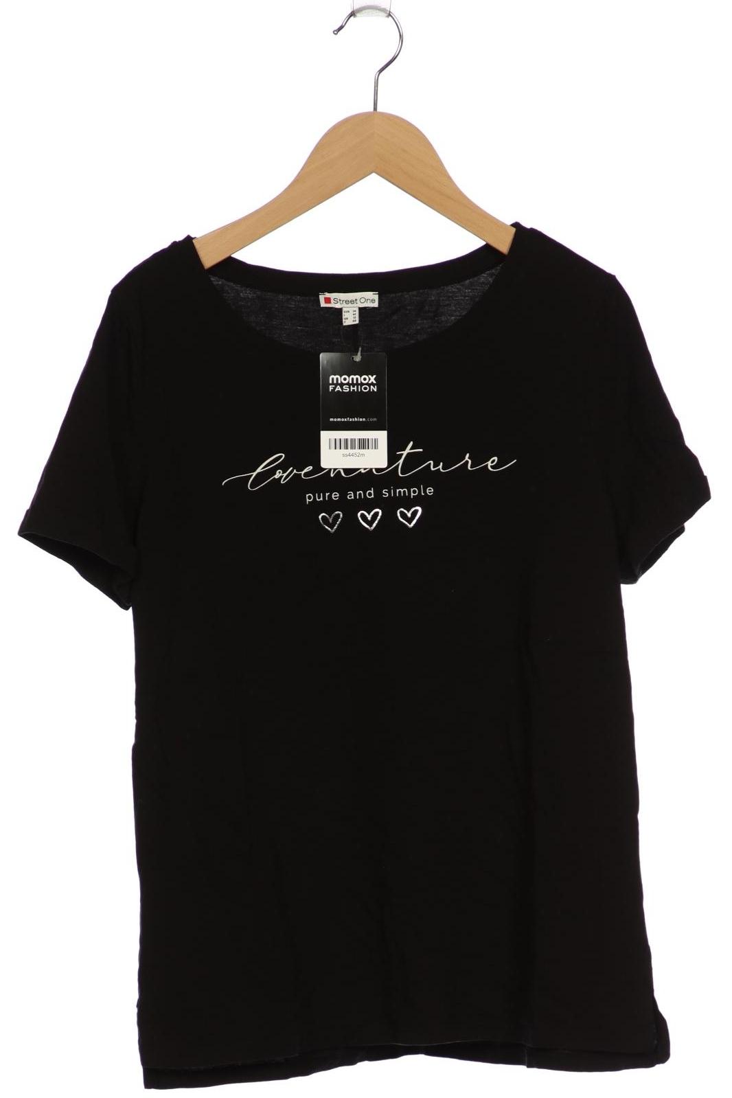 

Street One Damen T-Shirt, schwarz, Gr. 38