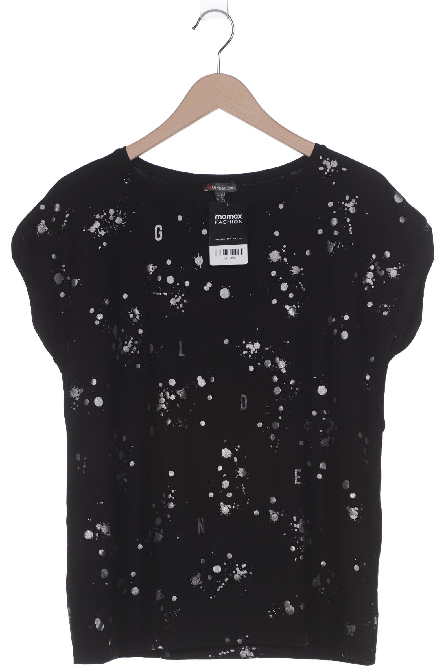 

Street One Damen T-Shirt, schwarz, Gr. 42