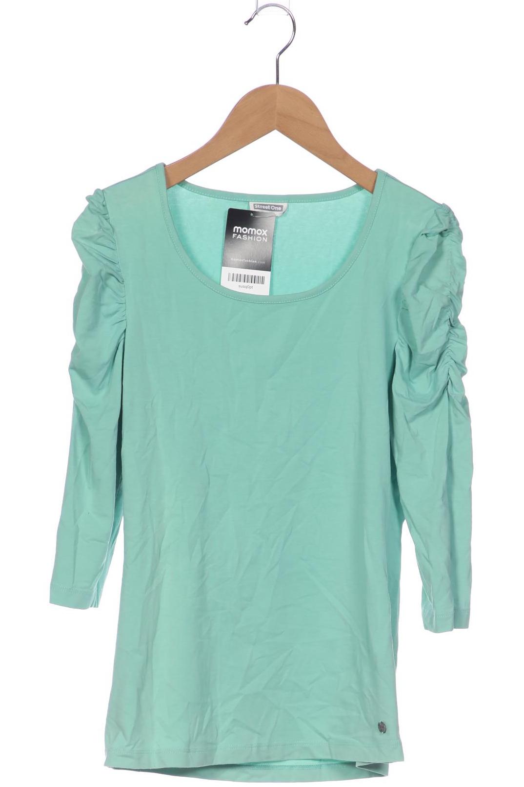 

Street One Damen Langarmshirt, türkis, Gr. 36