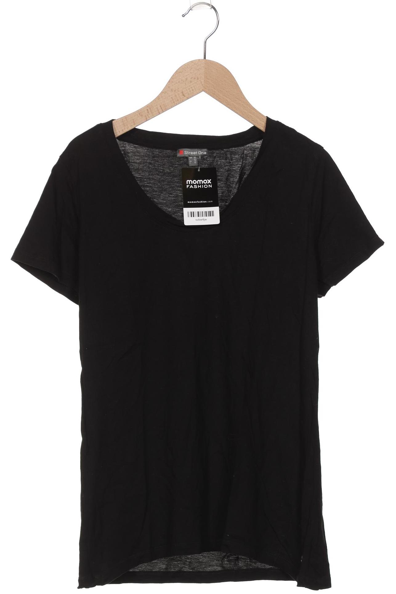 

Street One Damen T-Shirt, schwarz, Gr. 40