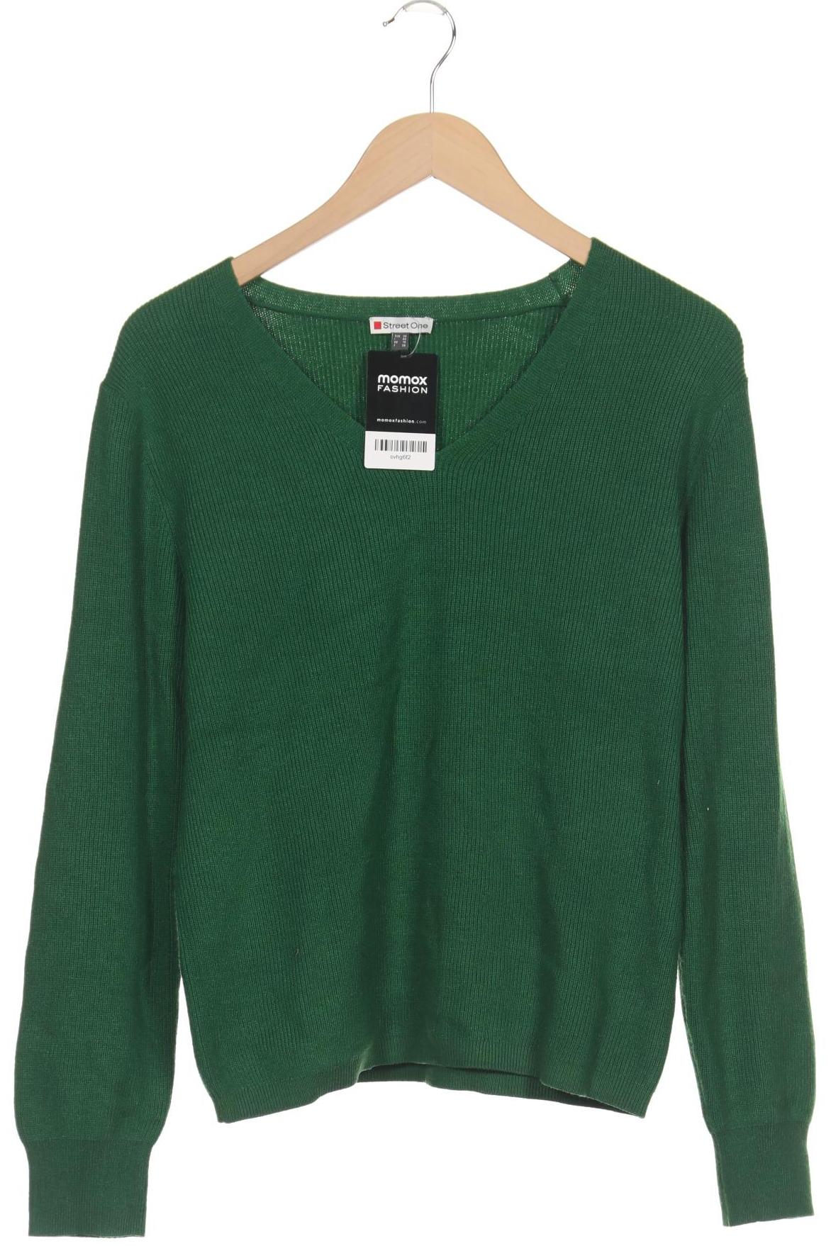 

Street One Damen Pullover, grün, Gr. 36