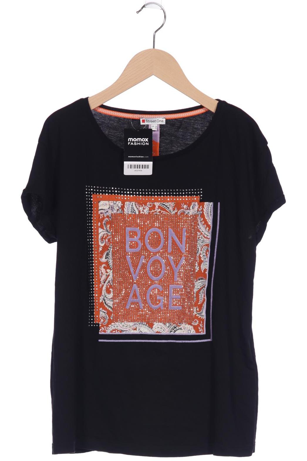 

Street One Damen T-Shirt, schwarz, Gr. 36