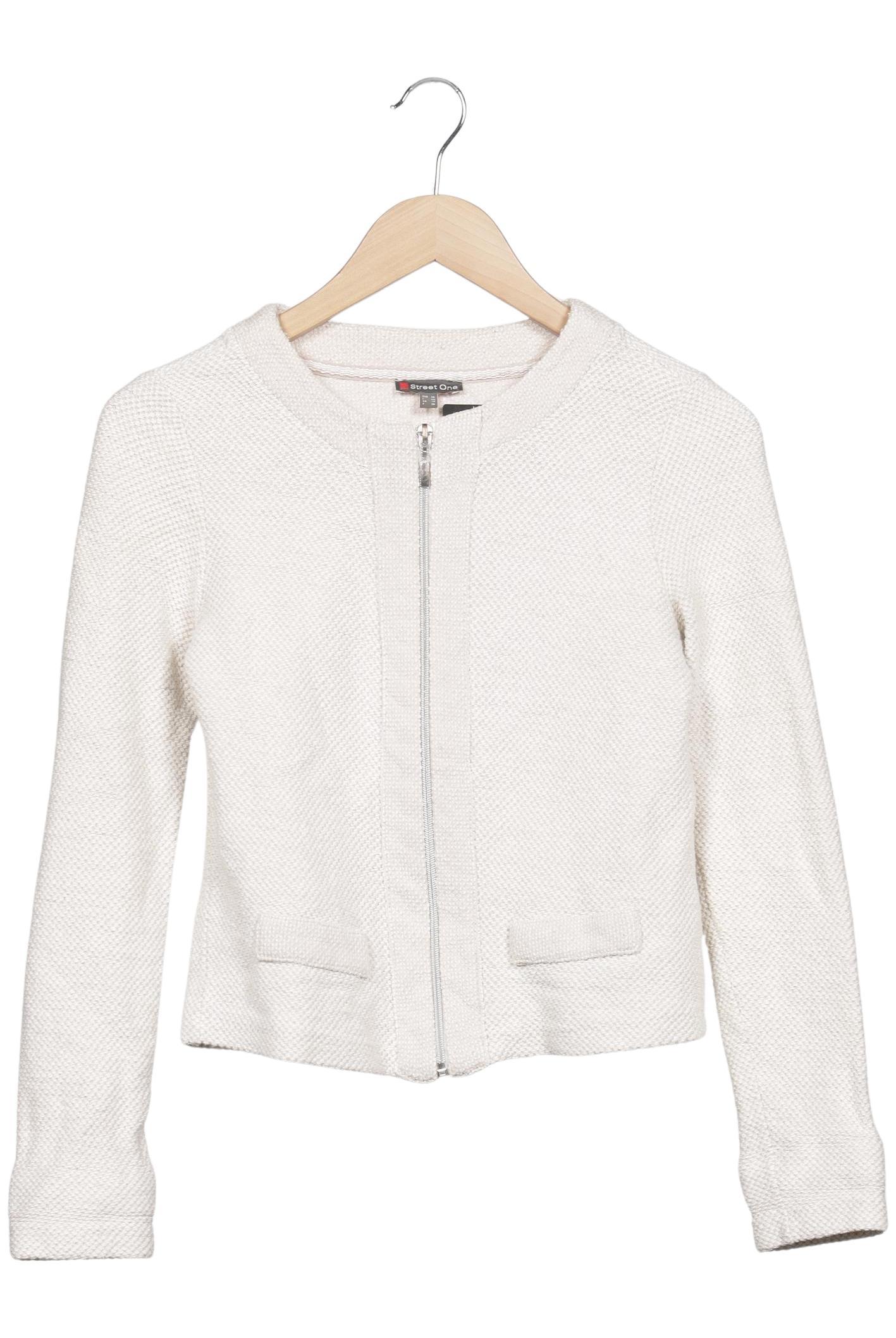 

Street One Damen Strickjacke, cremeweiß, Gr. 36