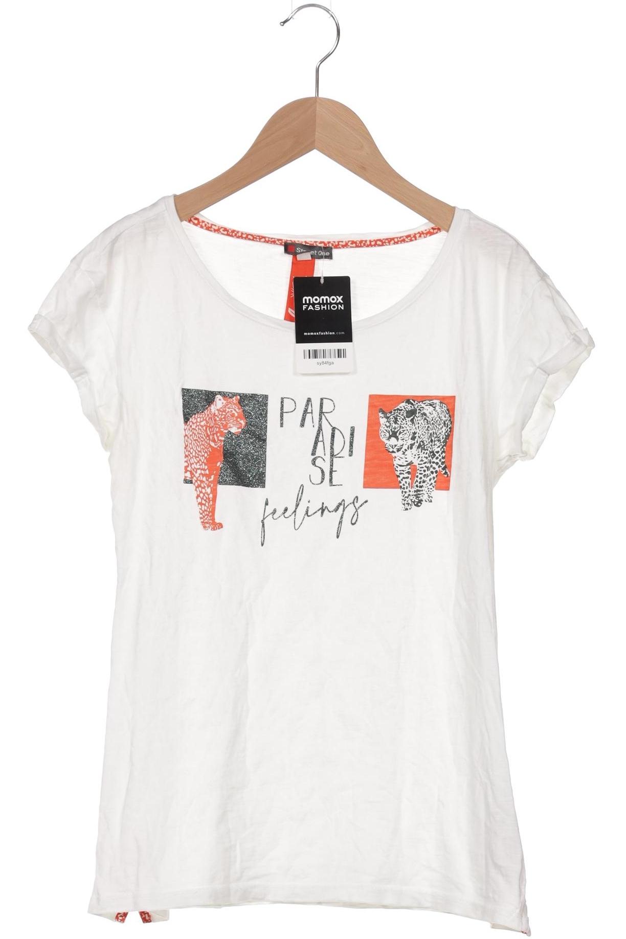 

Street One Damen T-Shirt, weiß, Gr. 34