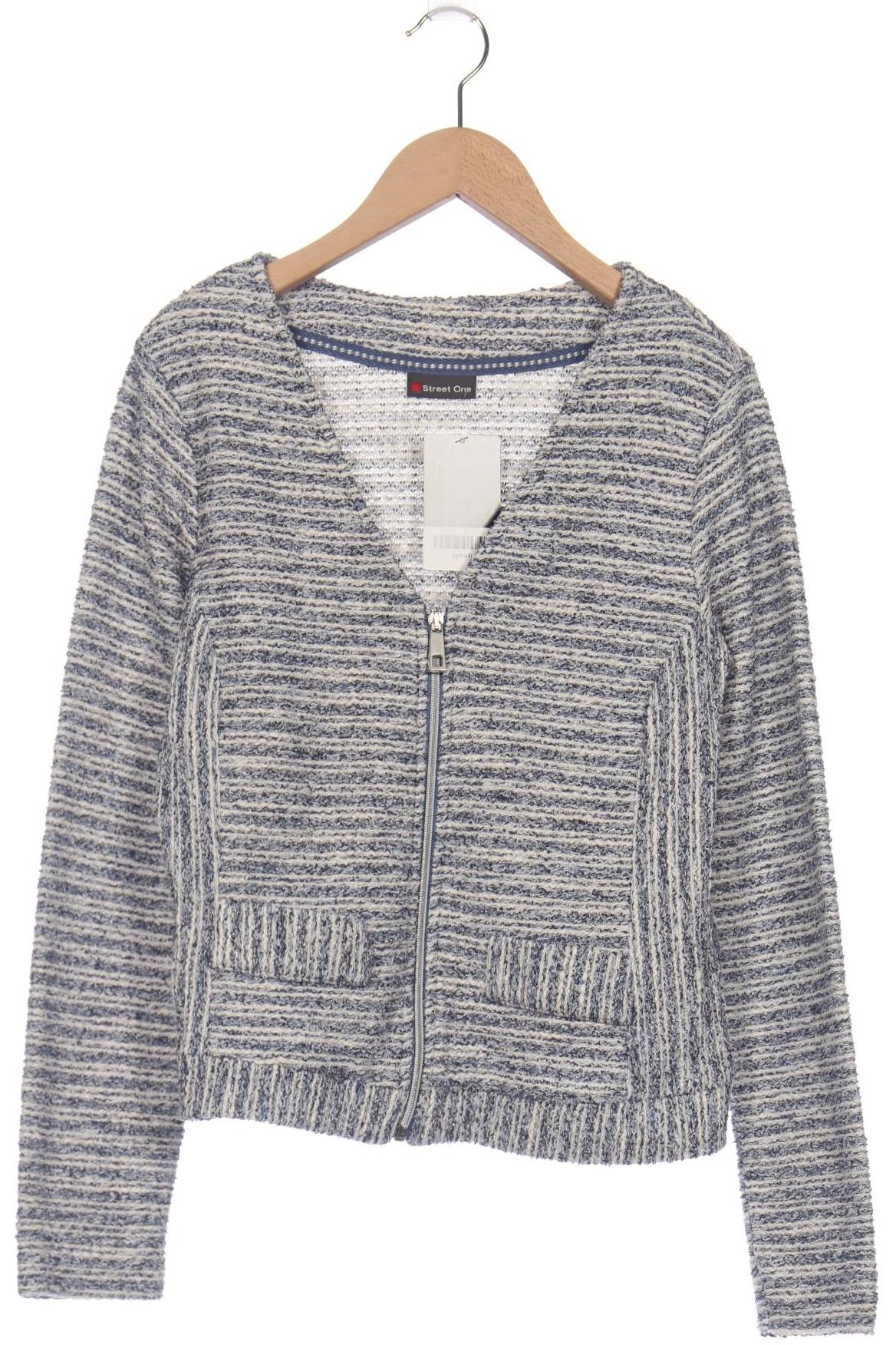 

Street One Damen Strickjacke, hellblau, Gr. 36
