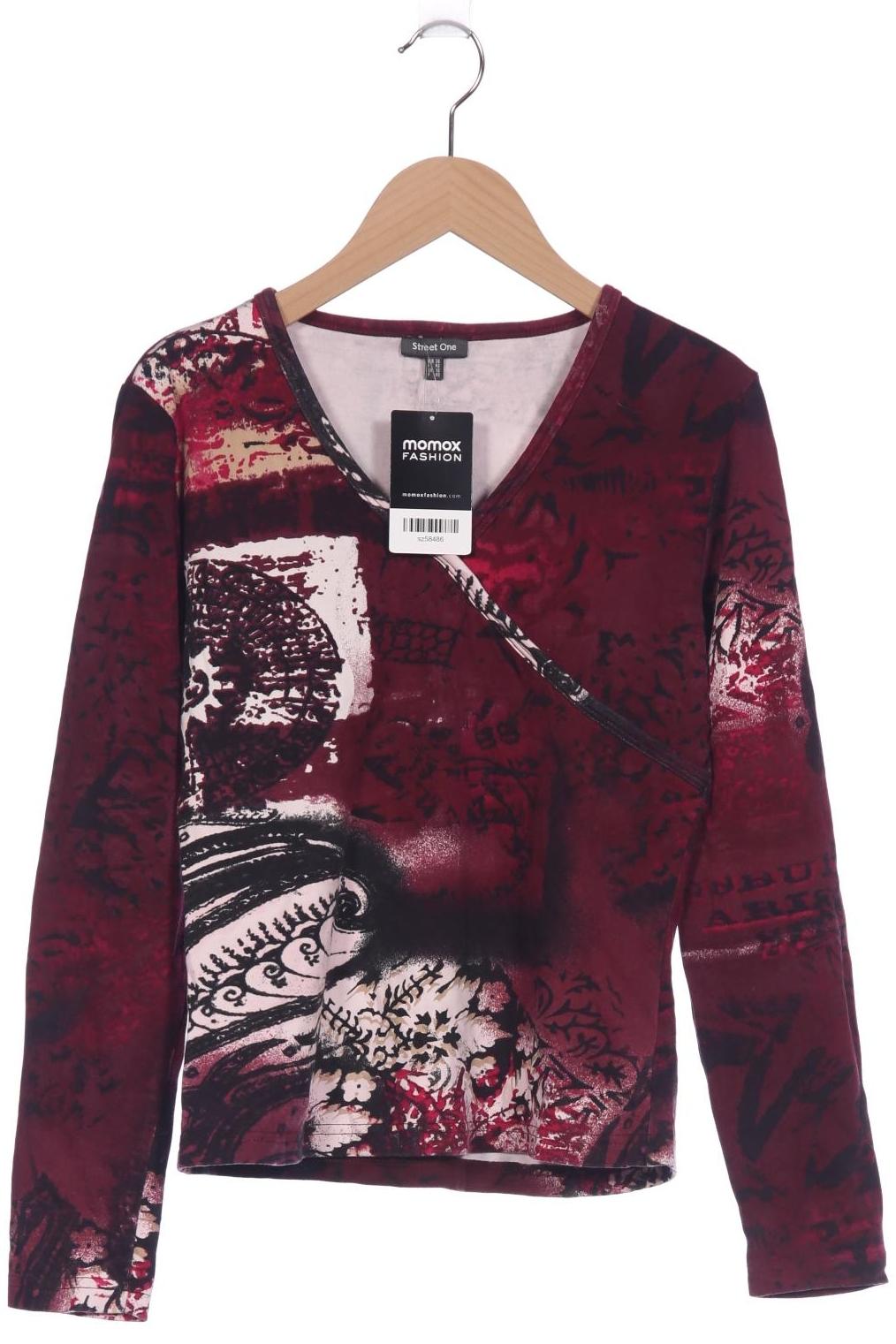 

Street One Damen Langarmshirt, bordeaux, Gr. 38
