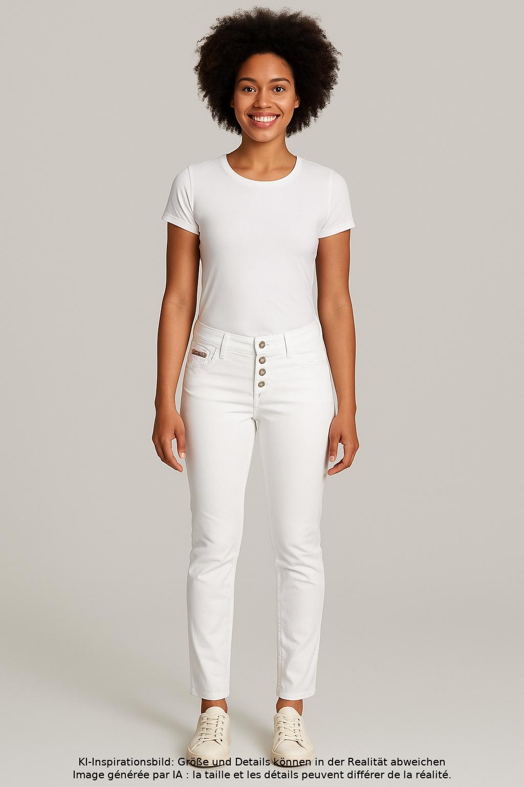 

Street One Damen Jeans, weiß, Gr. 27