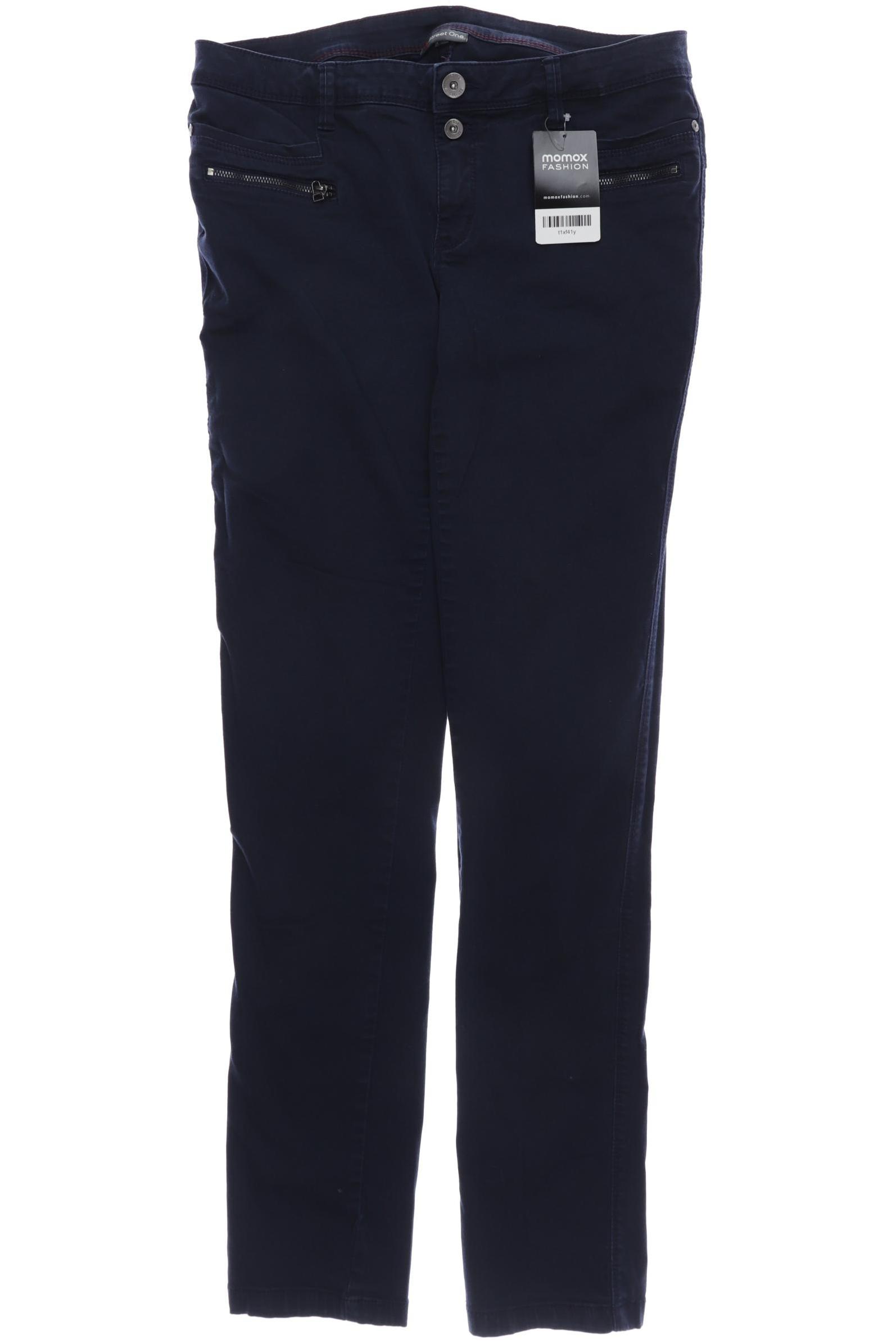

Street One Damen Stoffhose, marineblau, Gr. 40