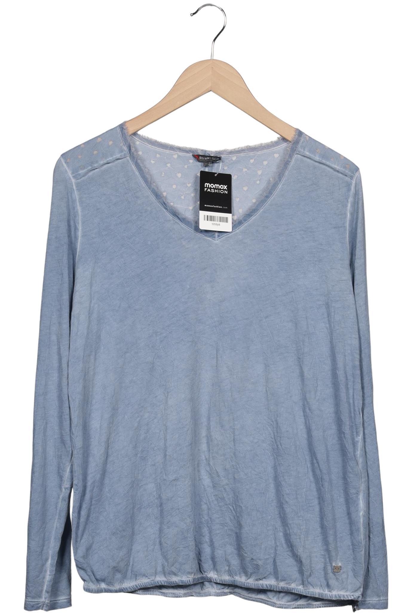 

Street One Damen Langarmshirt, hellblau, Gr. 40