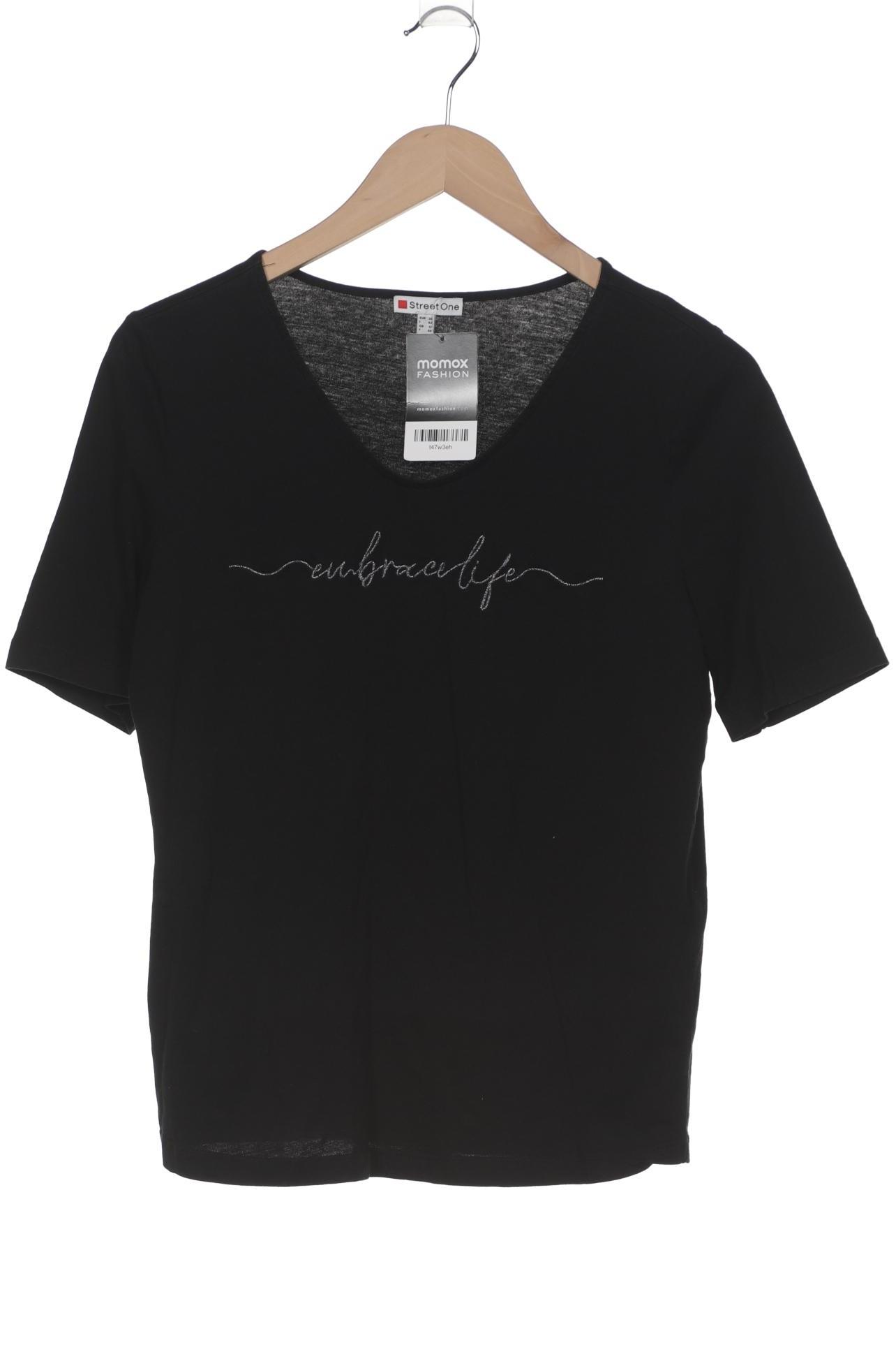

Street One Damen T-Shirt, schwarz, Gr. 38