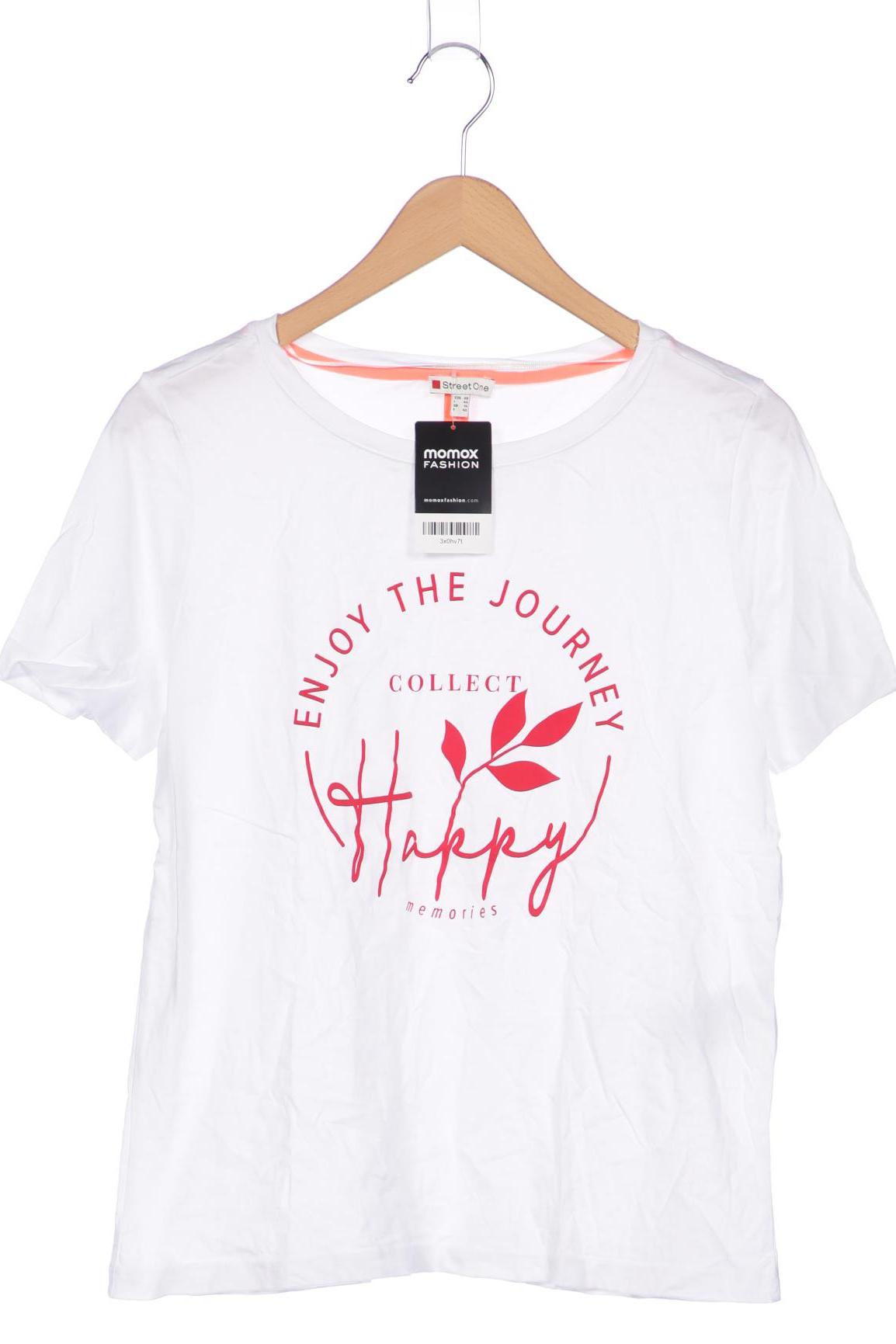 

Street One Damen T-Shirt, weiß, Gr. 40