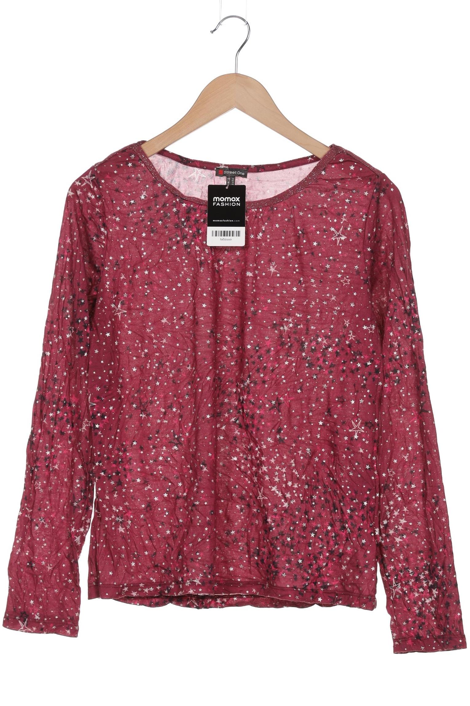 

Street One Damen Langarmshirt, bordeaux, Gr. 38