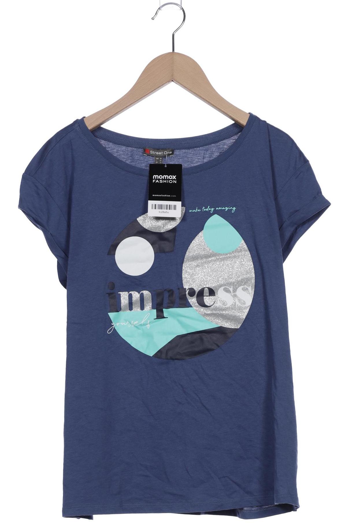 

Street One Damen T-Shirt, blau, Gr. 38