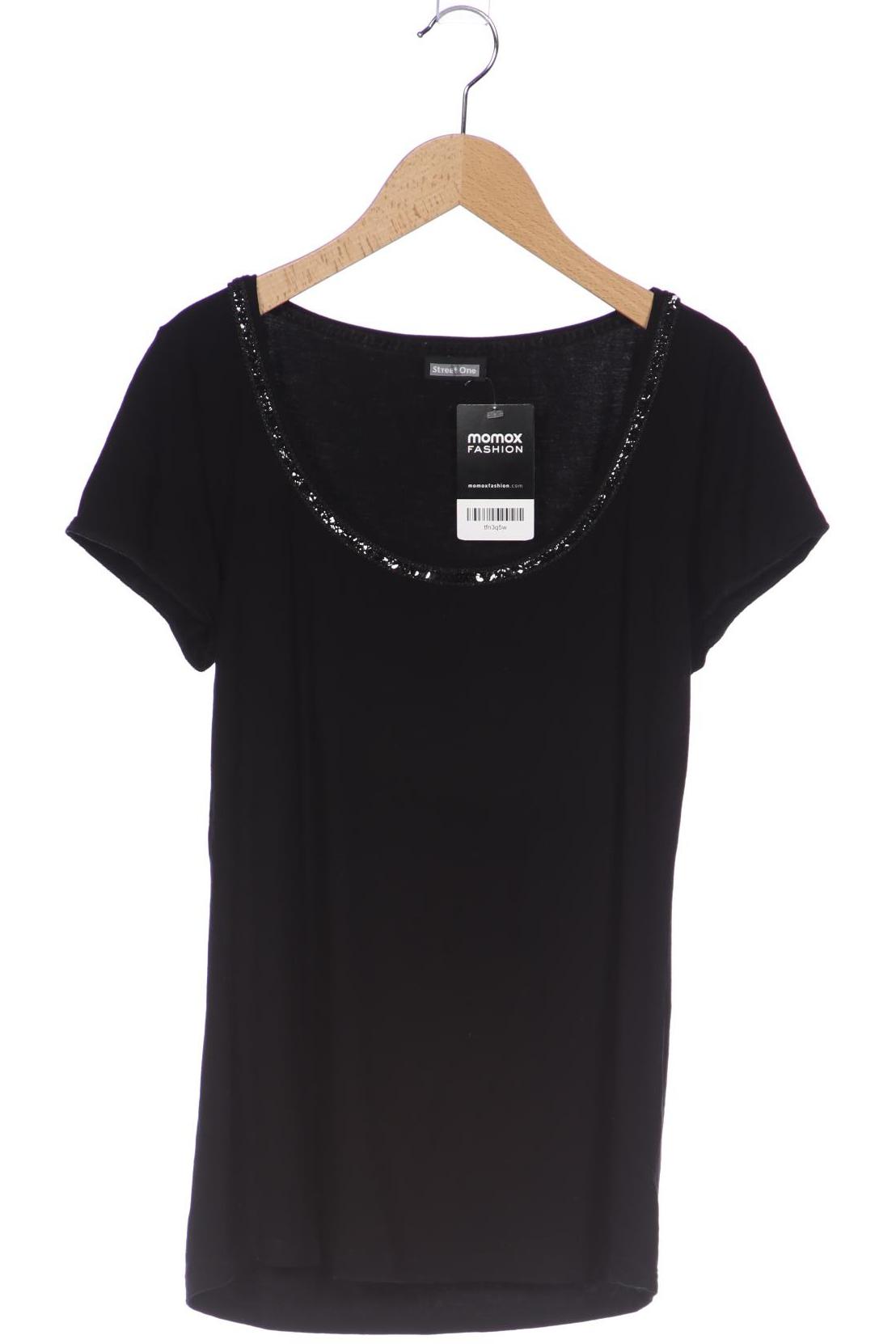 

Street One Damen T-Shirt, schwarz, Gr. 40