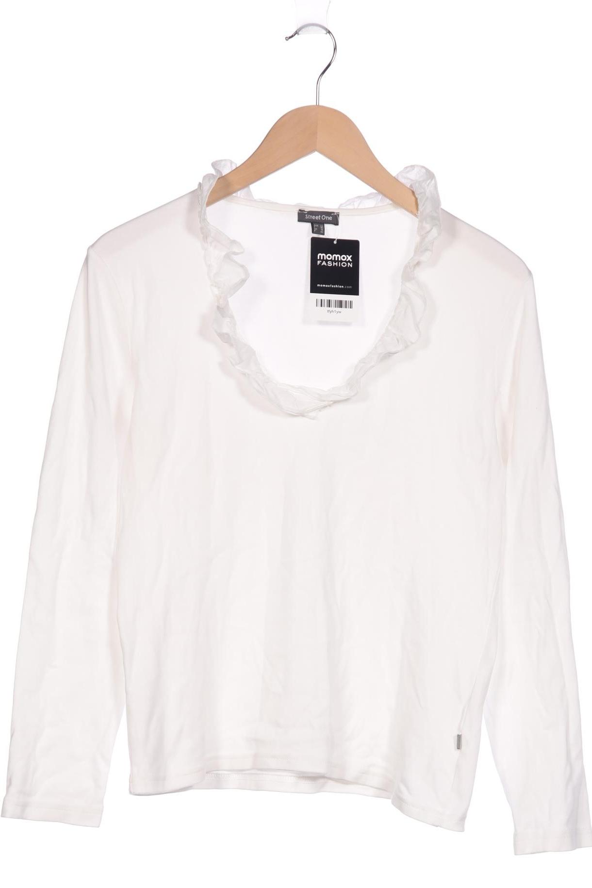

Street One Damen Langarmshirt, weiß, Gr. 42