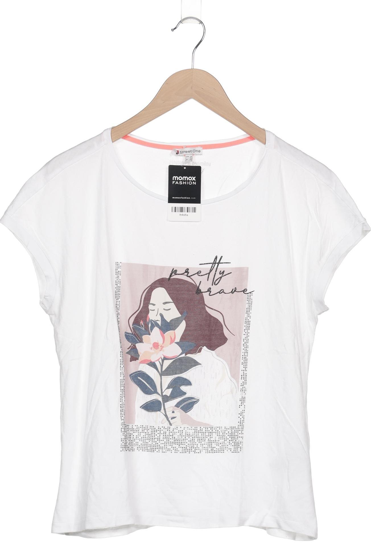 

Street One Damen T-Shirt, weiß, Gr. 38