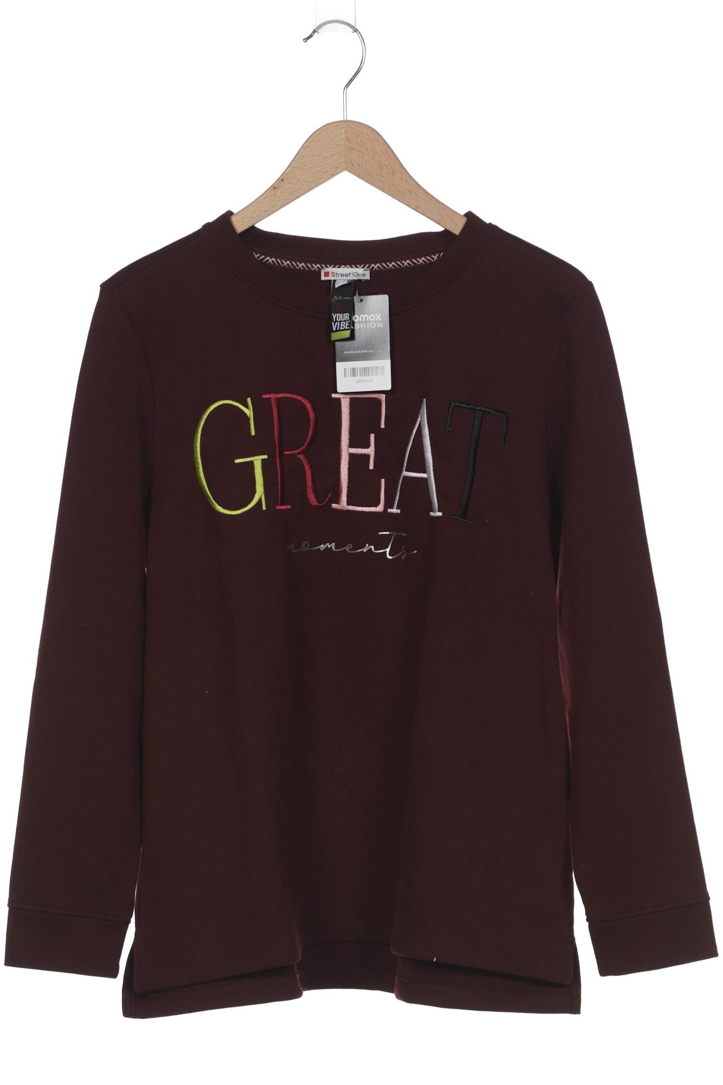 

Street One Damen Sweatshirt, bordeaux, Gr. 44