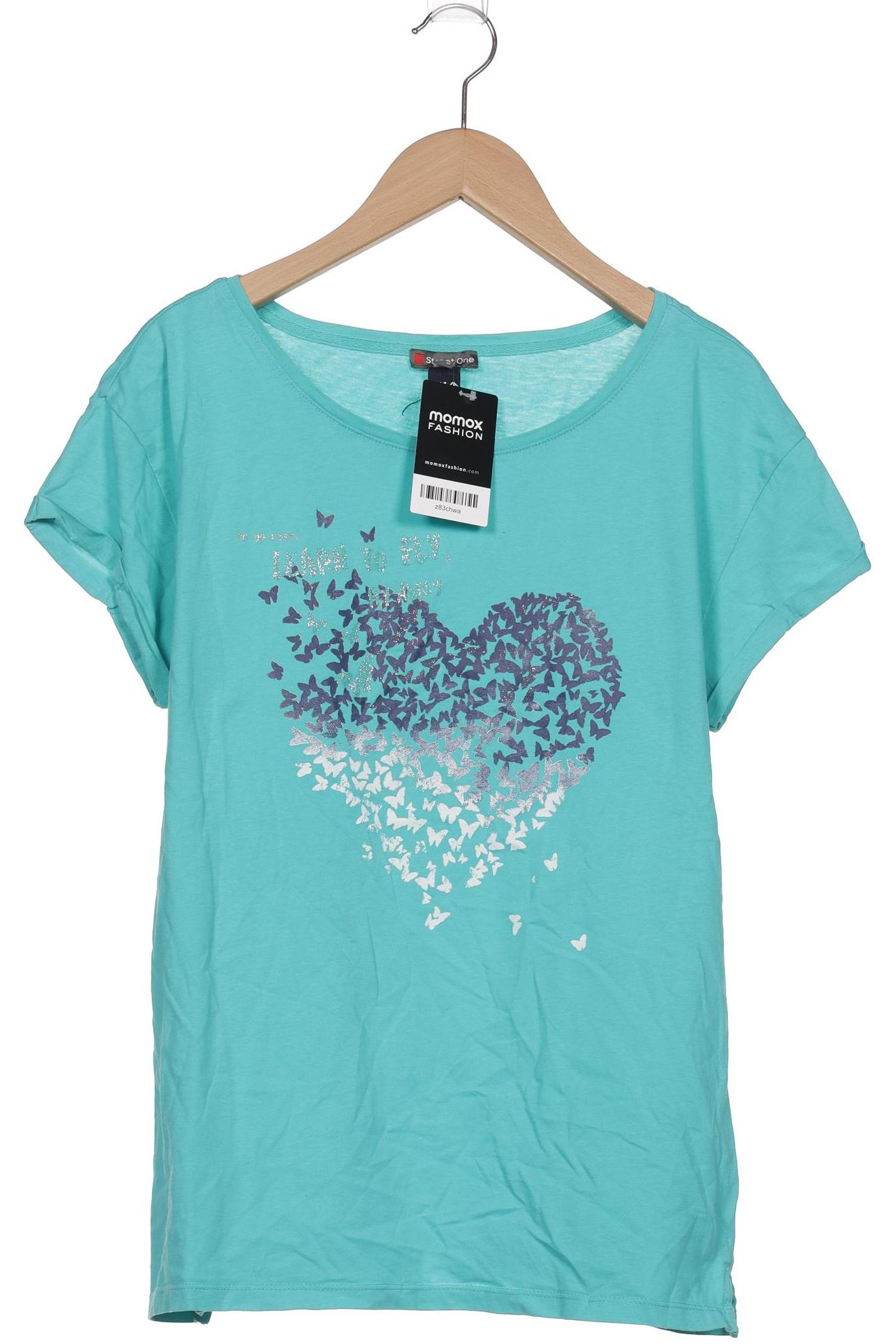 

Street One Damen T-Shirt, türkis, Gr. 40