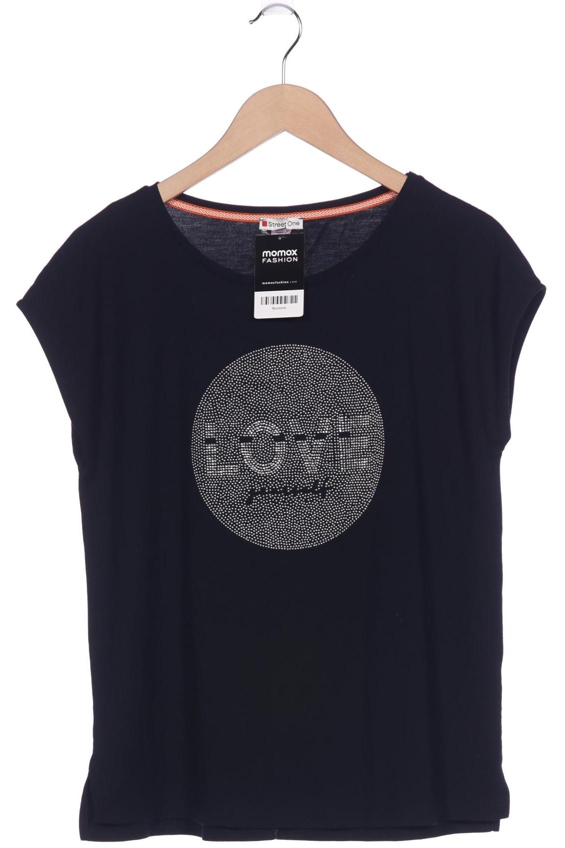 

Street One Damen T-Shirt, schwarz, Gr. 38