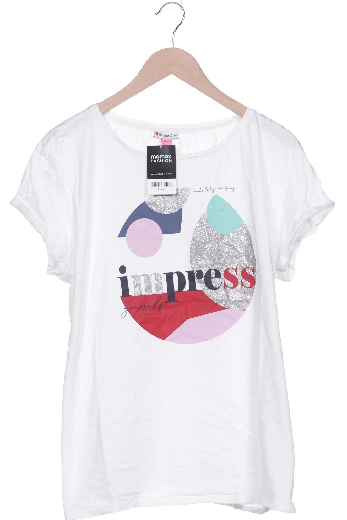 

Street One Damen T-Shirt, weiß, Gr. 46