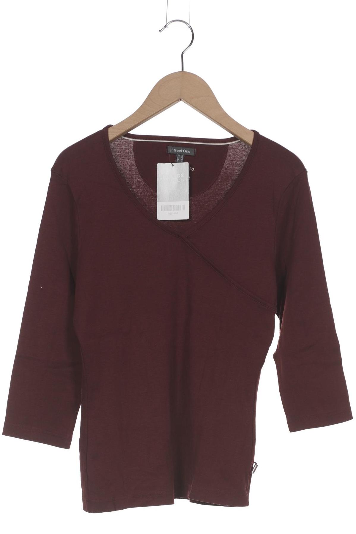 

Street One Damen Langarmshirt, bordeaux, Gr. 38