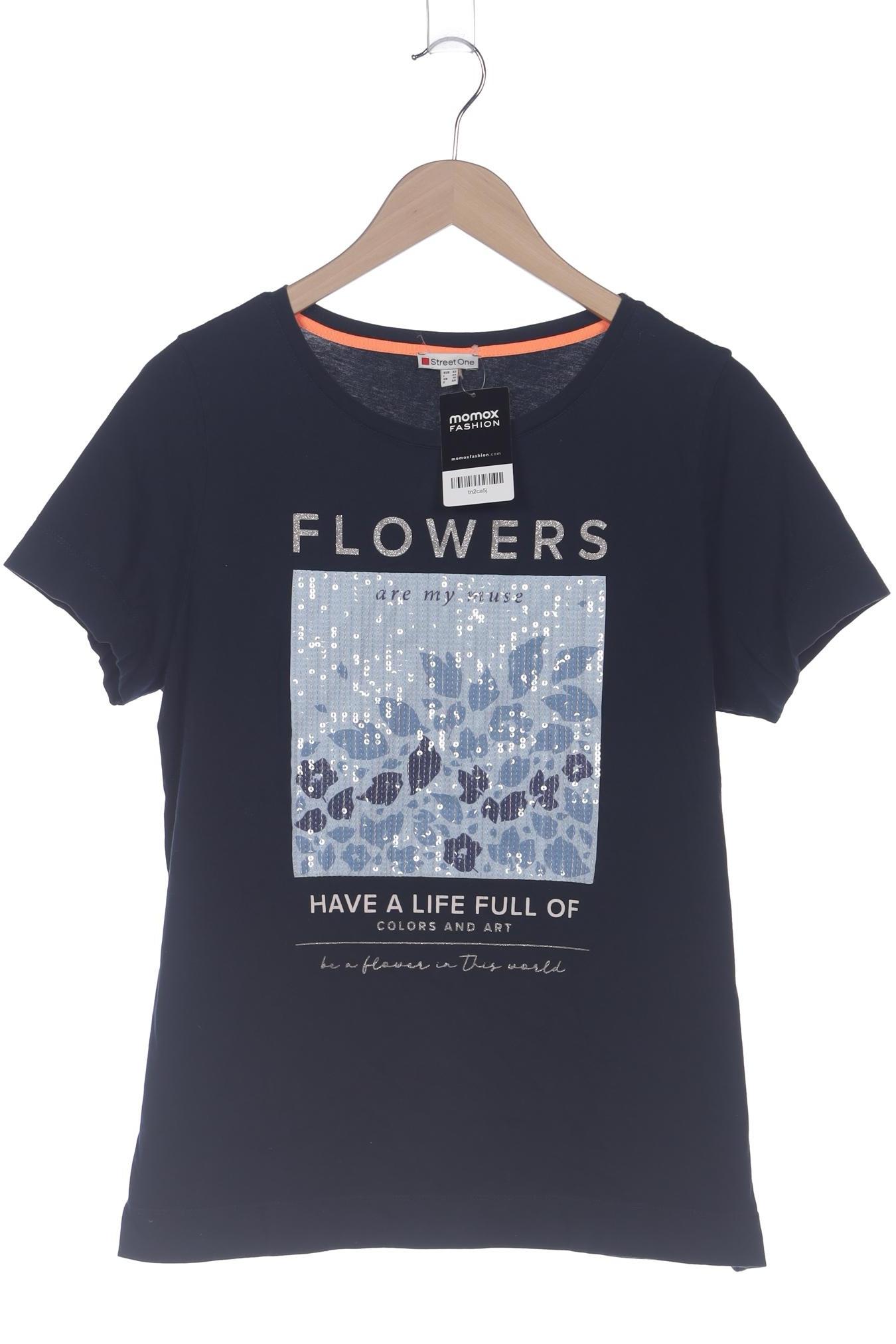 

Street One Damen T-Shirt, marineblau, Gr. 42